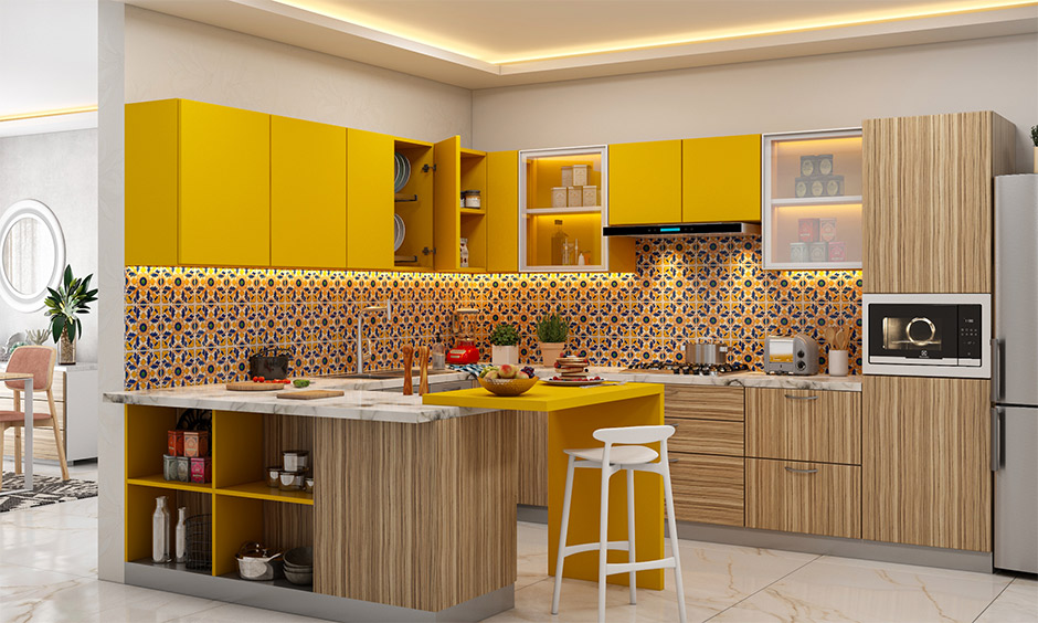 G-Shaped Modular Kitchen in Allahabad